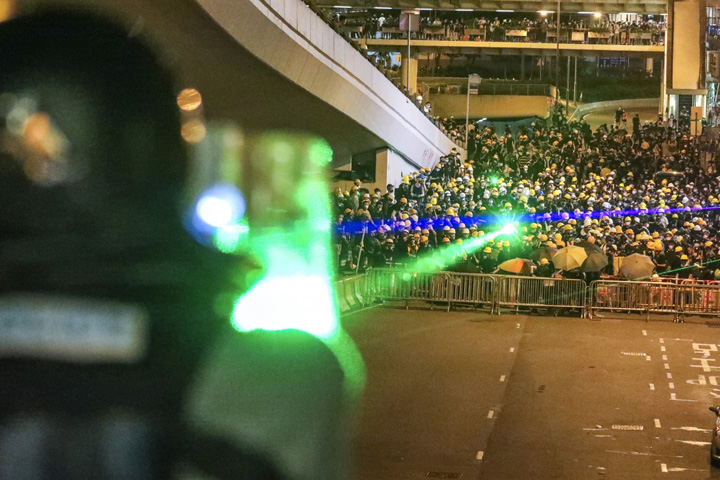 waarschuwing voor laserpointer