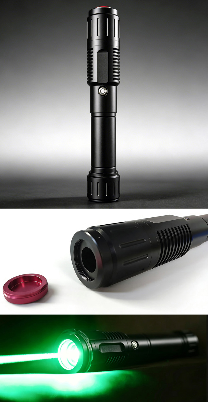 5000mW (5W) groene laserpointer