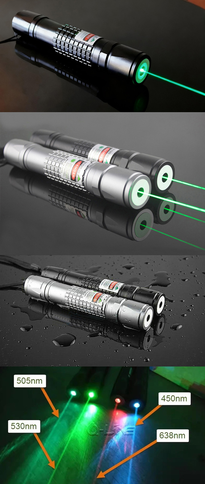 waterdichte 505nm laserpointer