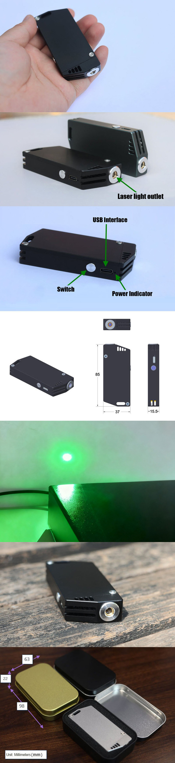 545 nm Groene Laserpointer