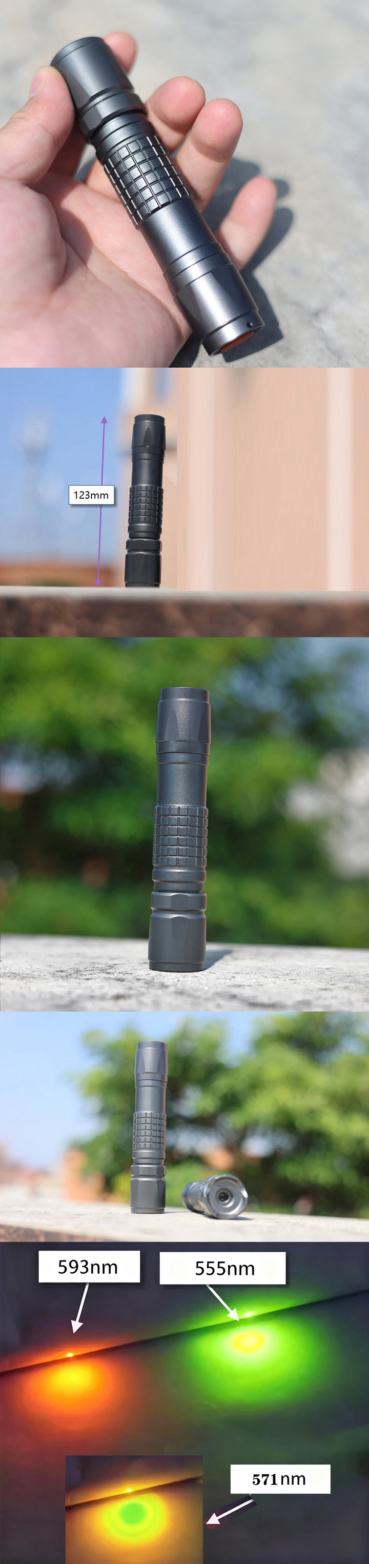 571 nm Citroengele Laserpointer