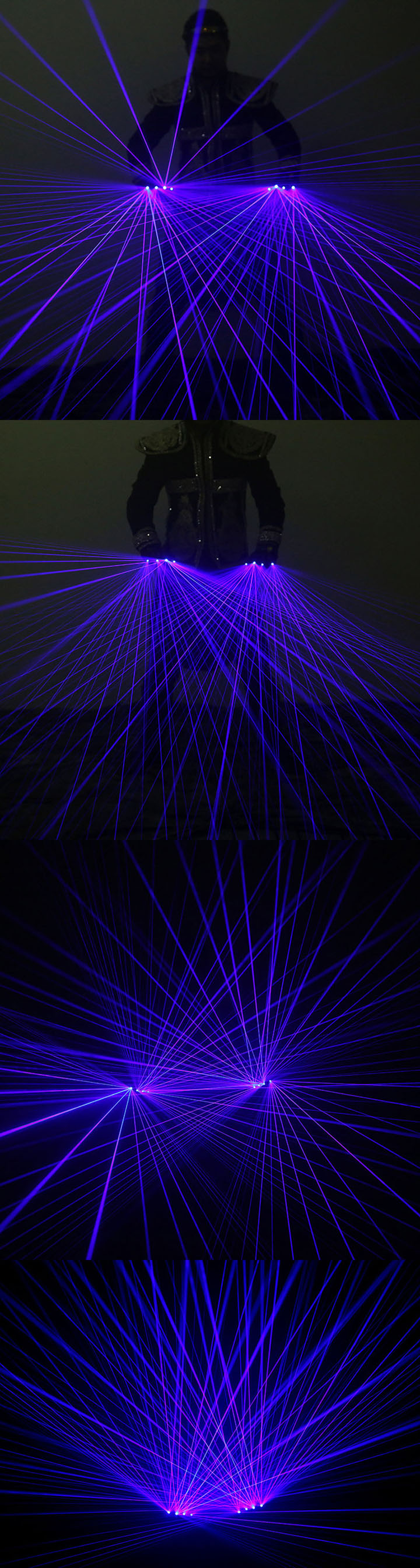 Blauwe Laserhandschoenen