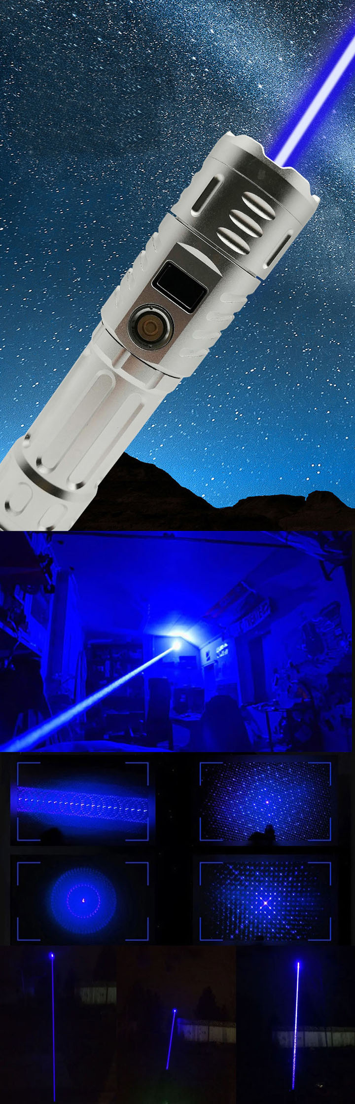 Blauwe Laserpen 5500mW
