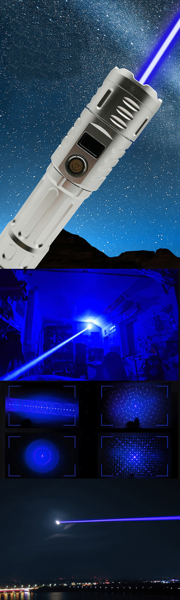 Meest Krachtige USB Blauwe Laserpen