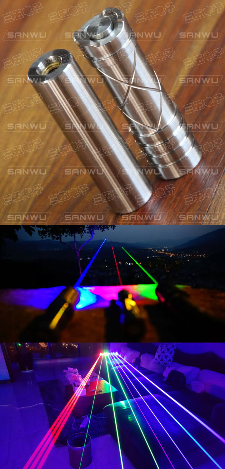 Blauwe Laserpointer 455nm/465nm