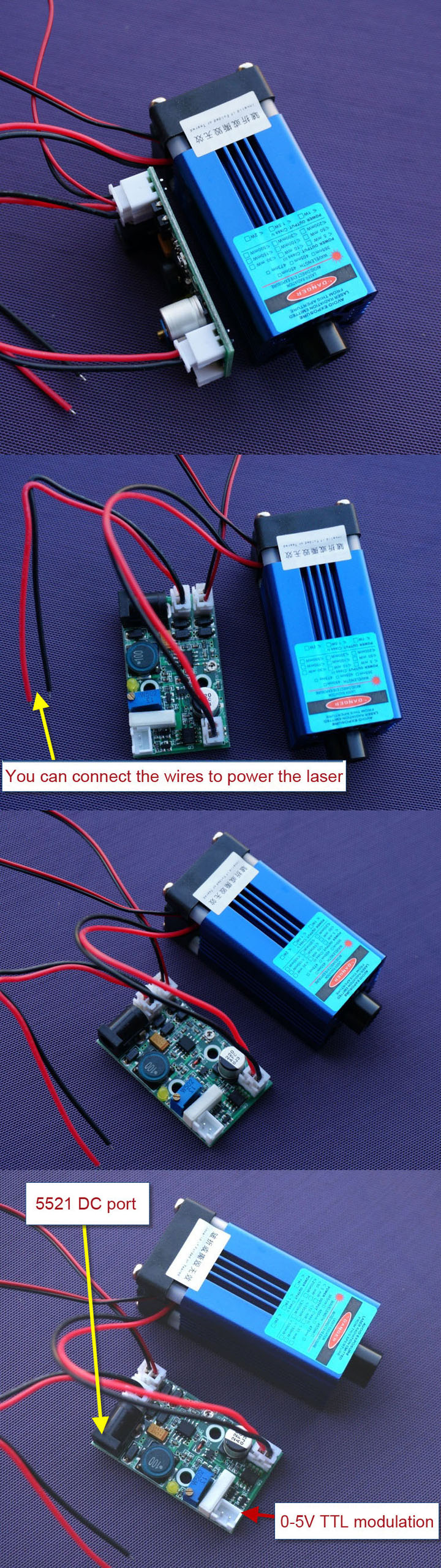 445nm Puntlasermodule