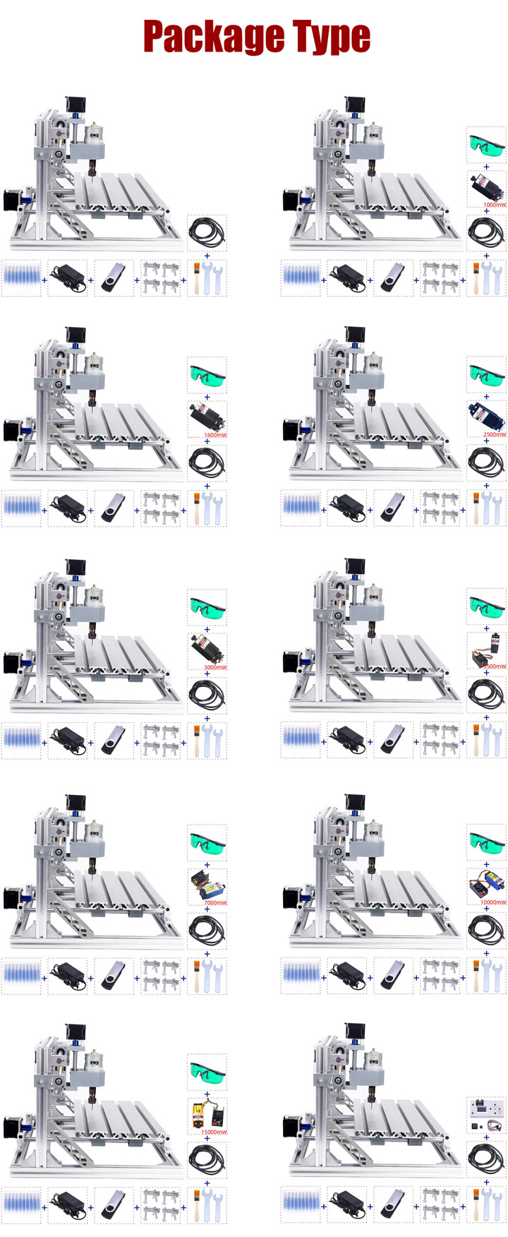 3-Assige CNC-Lasergraveur