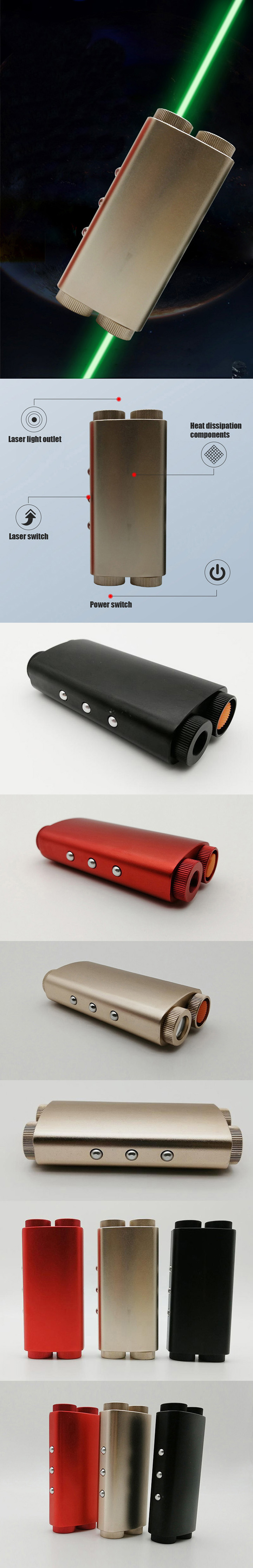 520nm groene laserpointer met dubbele straal