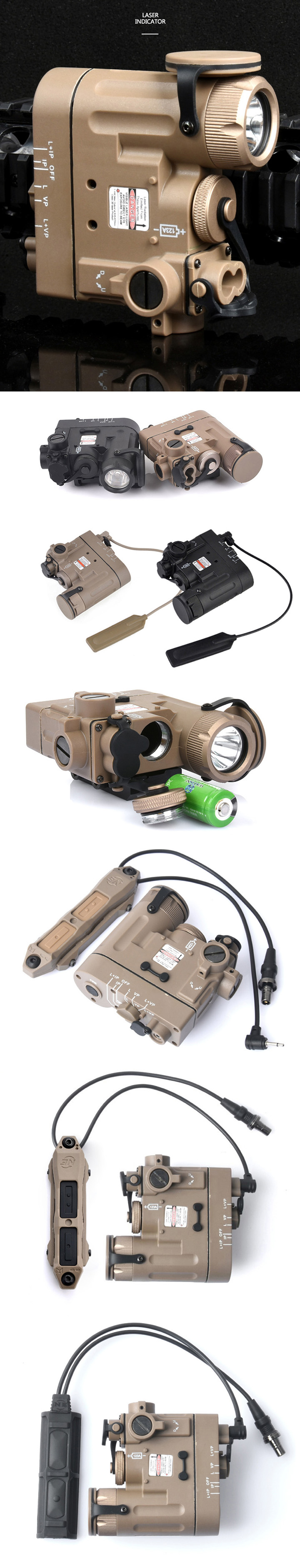 IR-laservizier met LED