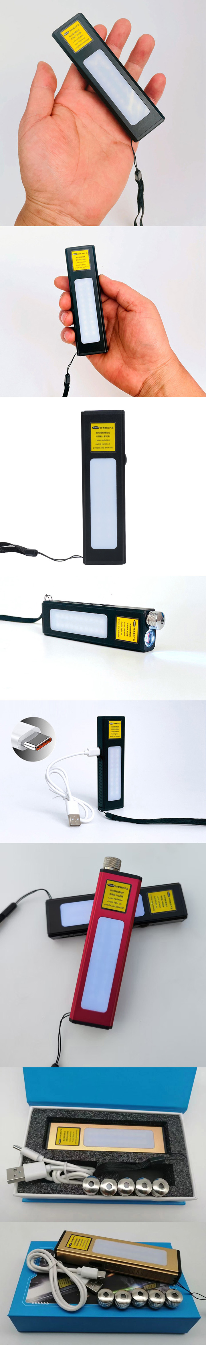 Rechthoekige USB LED-zaklamp