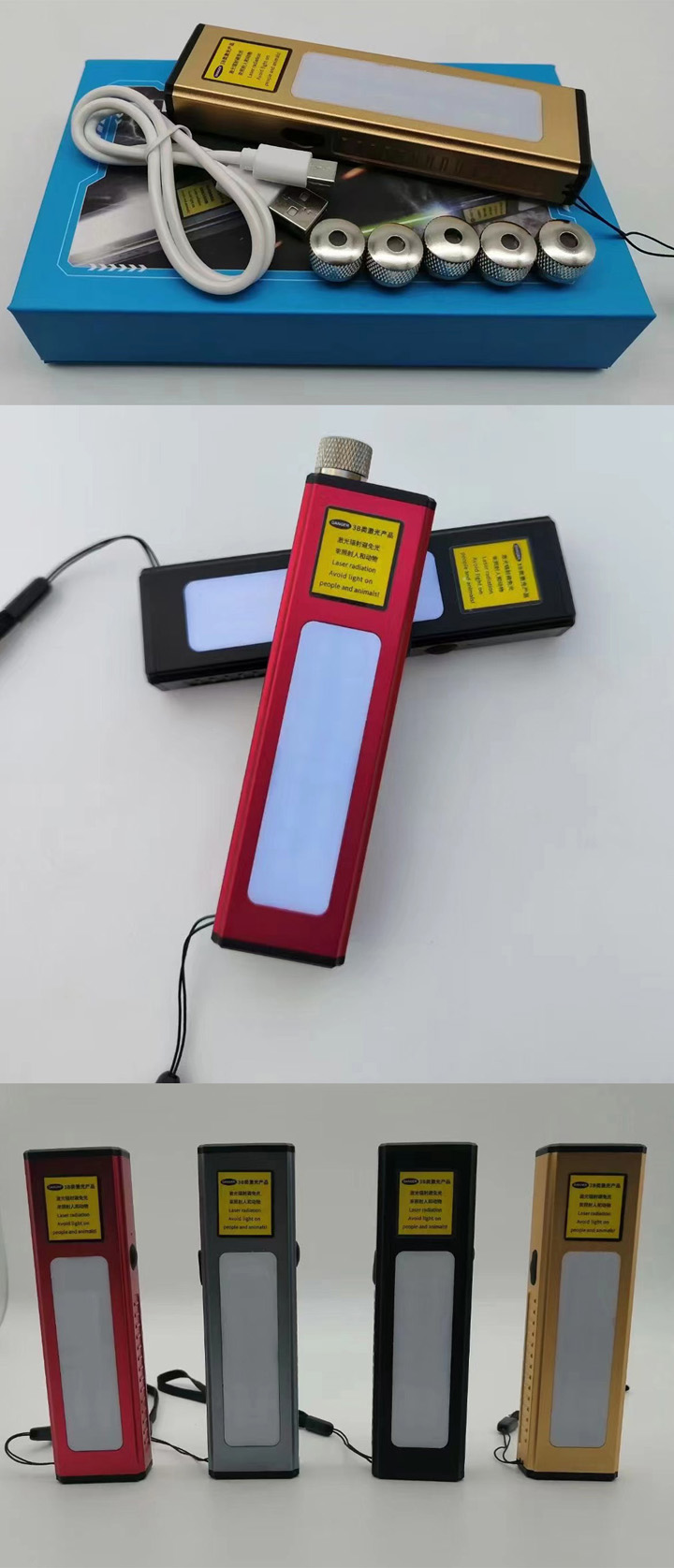 LED Zaklamp met Laser Pointer