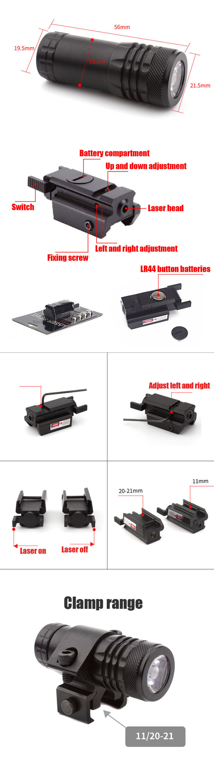 Laser Richtkijker Groen/Rood