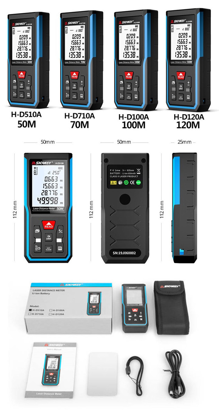 Laserafstandsmeter 100m