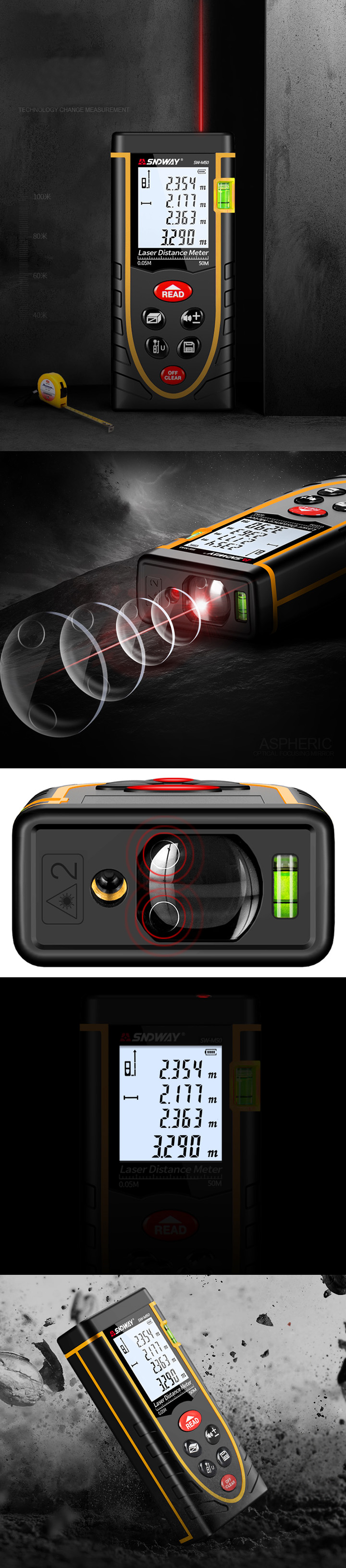 USB Laserafstandsmeter