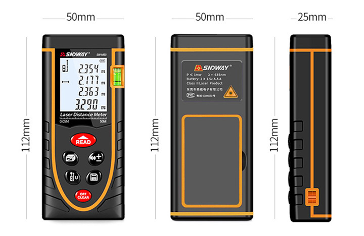 Laserafstandsmeter met Bluetooth