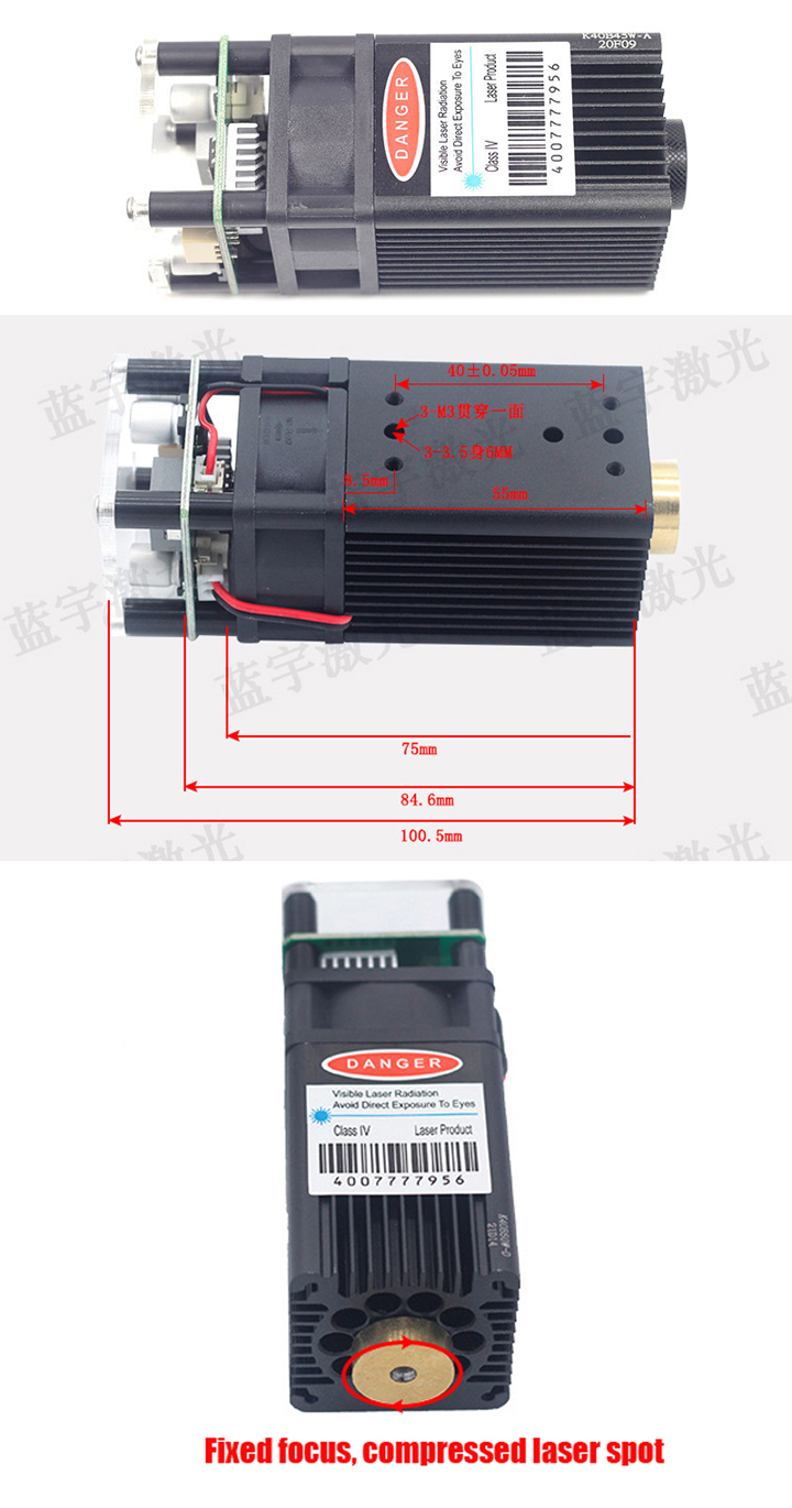 Krachtige Blauwe Lasermodule