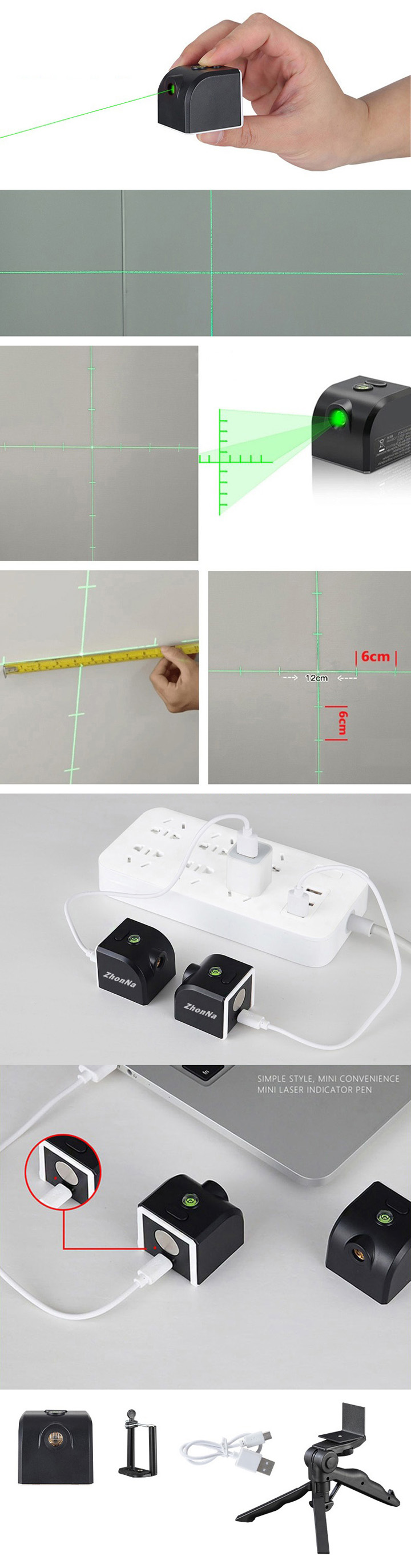 USB Groenlicht Laserwaterpas