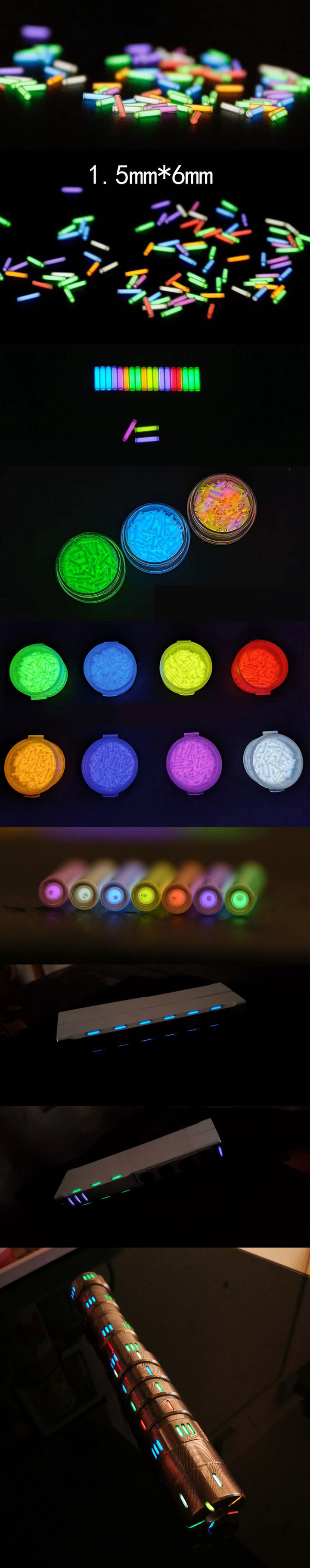 1,5 mm x 6 mm tritiumflesjes