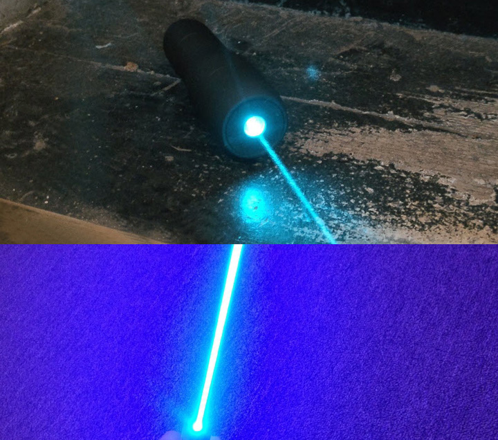 laser blauw