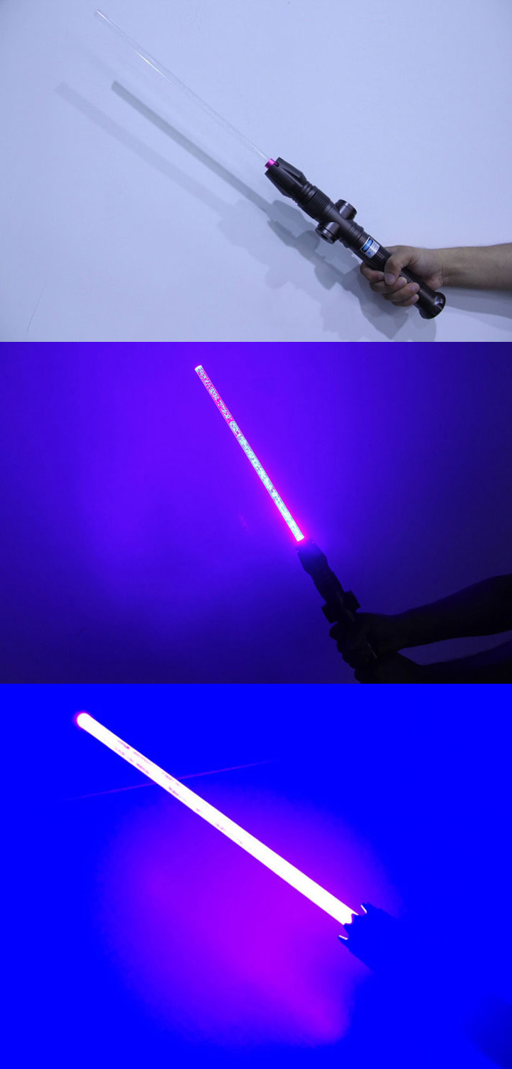 krachtige blauwe laser