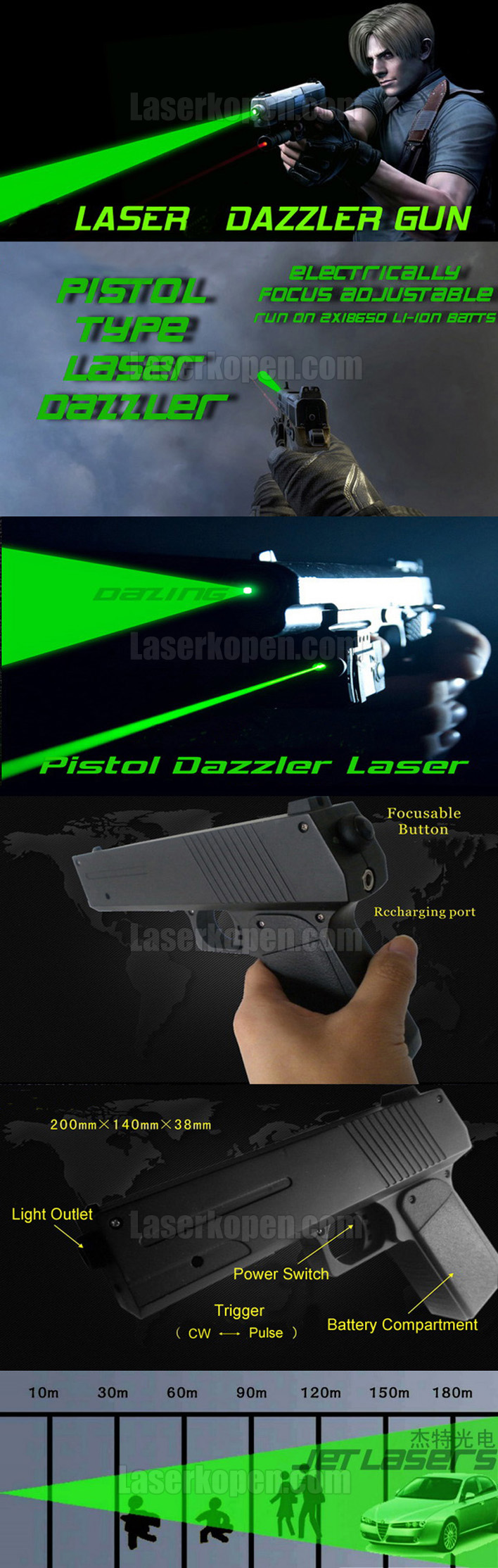 laser pistool