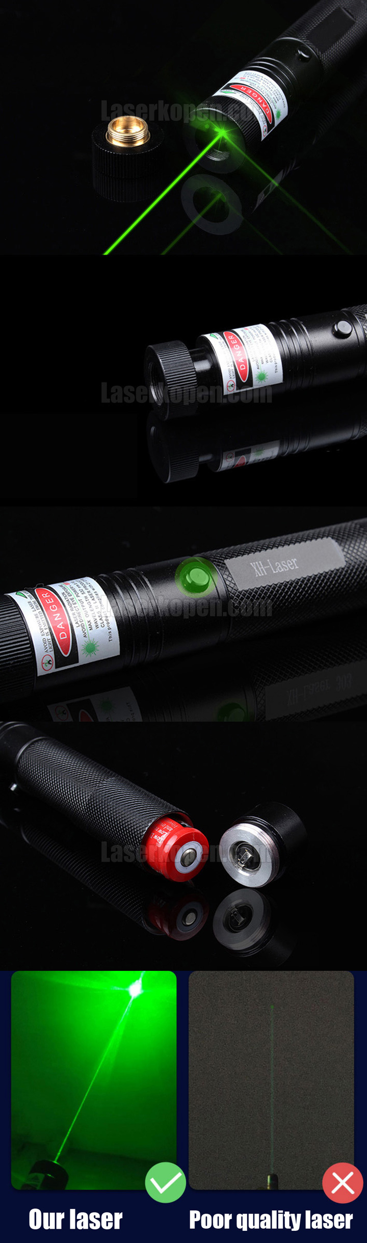 100mW groene laserpen