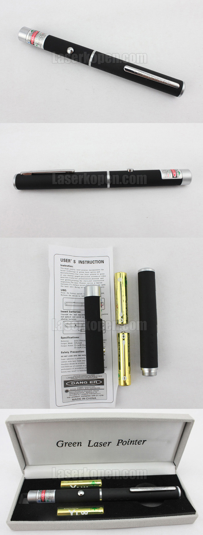 100mW groene laserpen