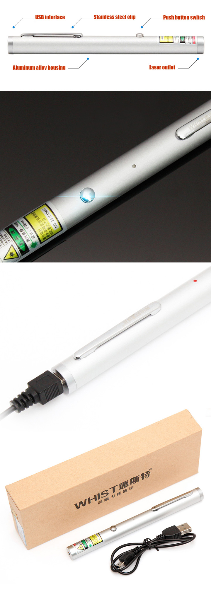 oplaadbare laser pointer