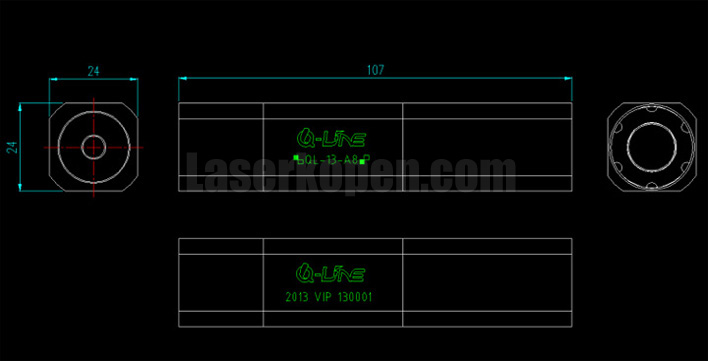 300mW laser