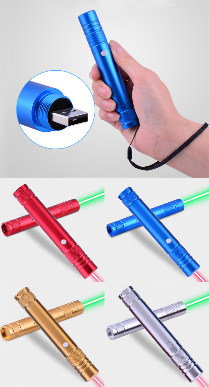 oplaadbare USB laser pointer