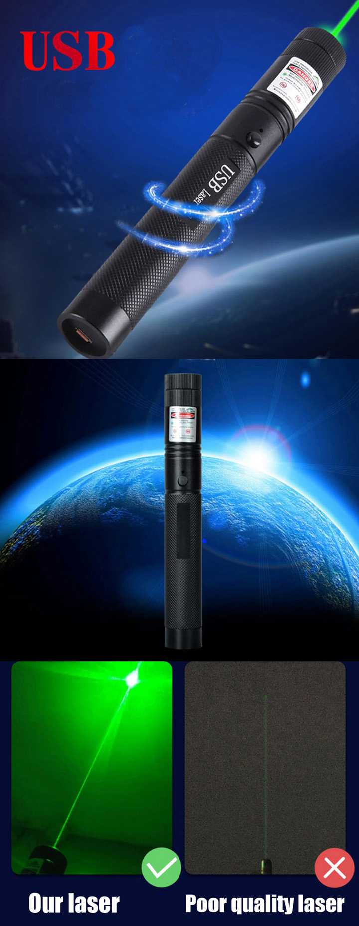 USB Laserpen Groen