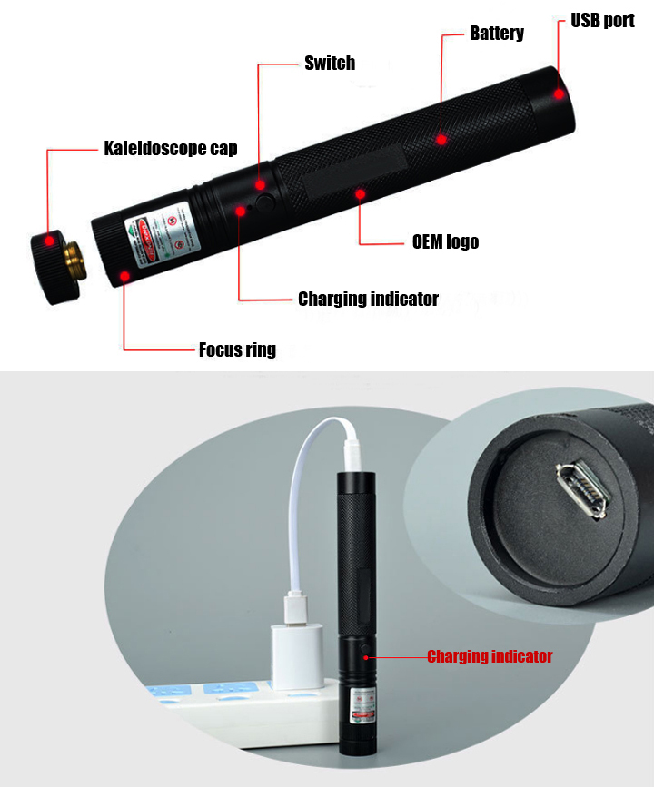 krachtige USB Laserpen