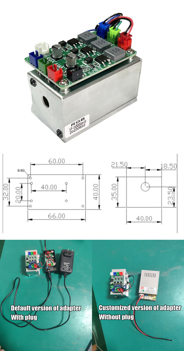 3W RGB witte lasermodule
