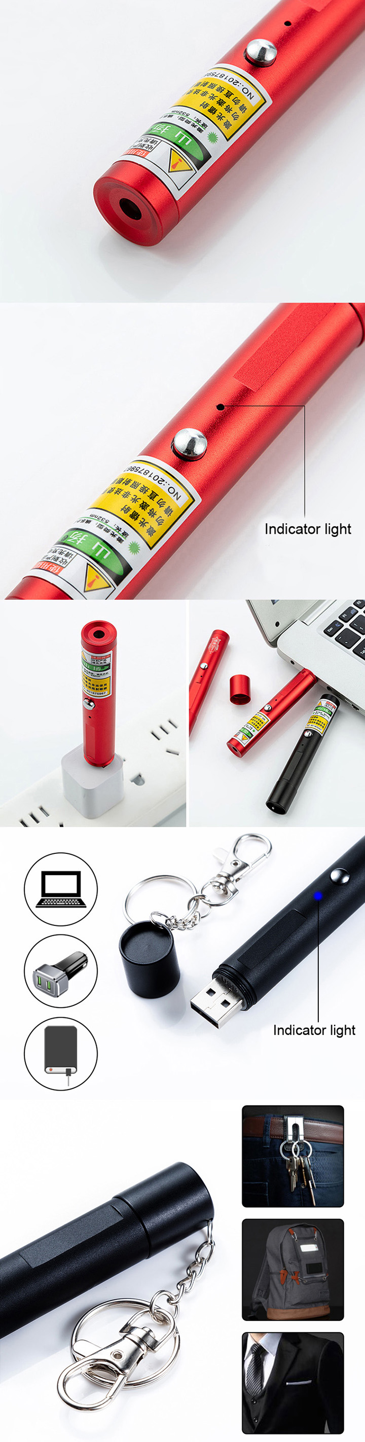 USB Oplaadbare Laserpen