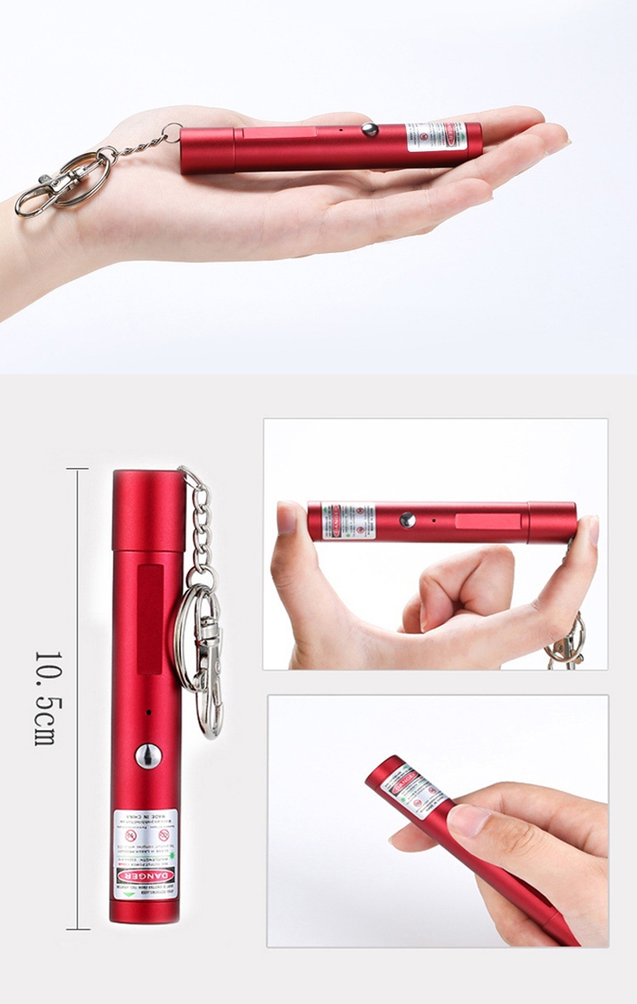 USB laserpointer met sleutelhanger