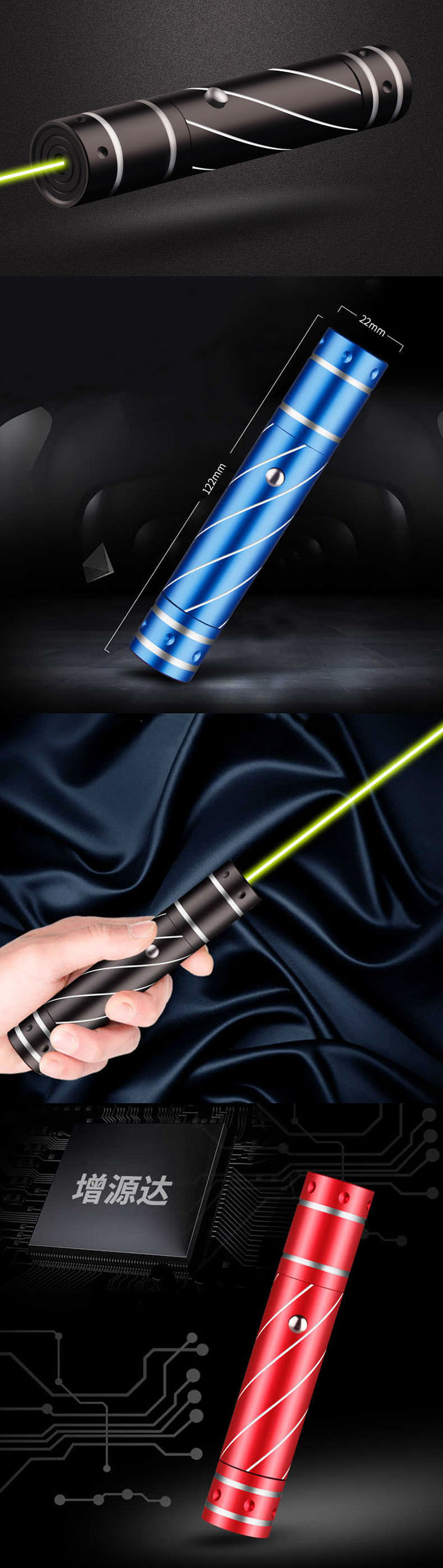 USB groene laserpointer 200mW