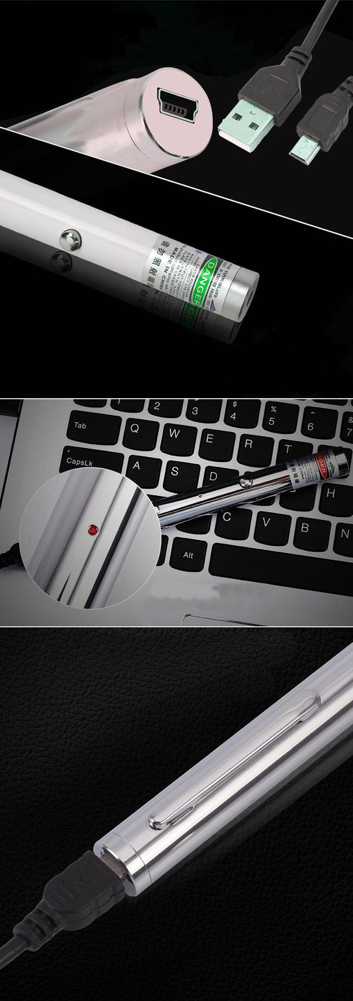 USB oplaadbare laserpen