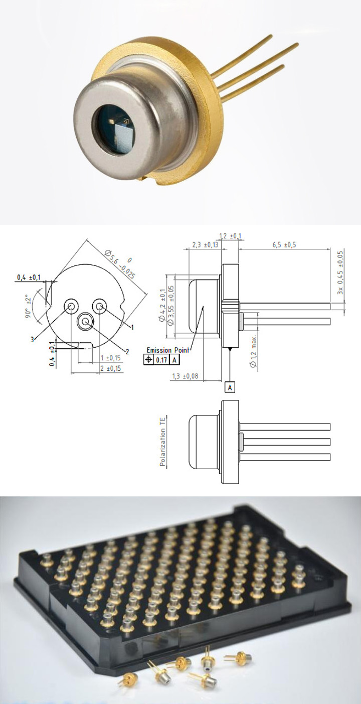 blauwe laserdiode