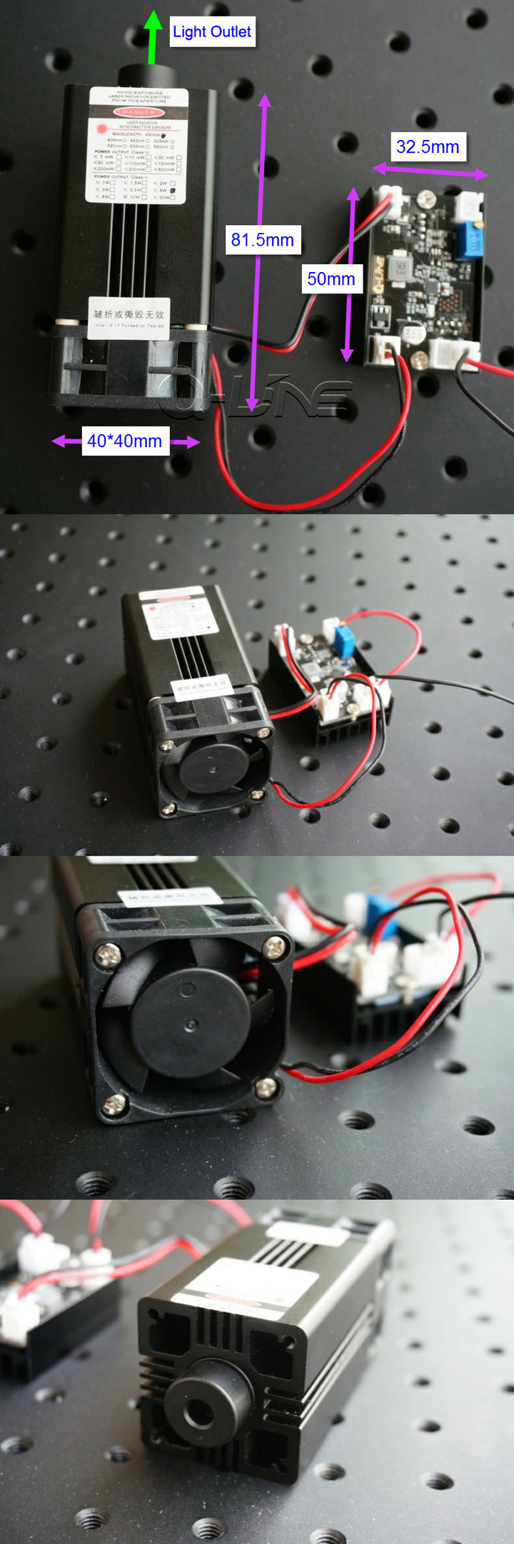 Krachtige Blauwe Lasermodule