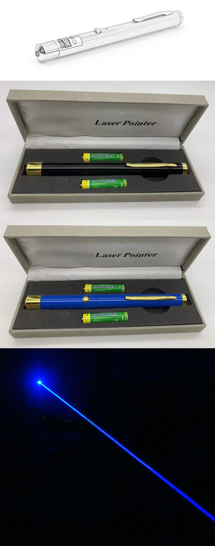 450nm Blauwe Laserpen