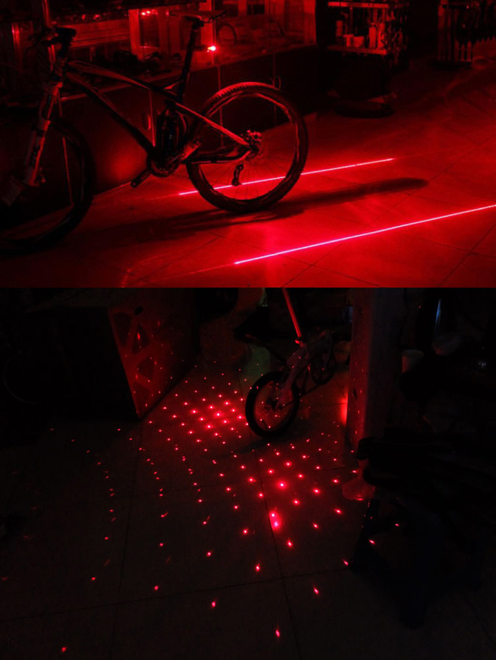 Fiets laser achterlicht