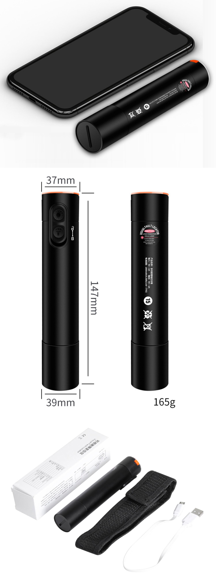 glasvezel laserpen 50 km