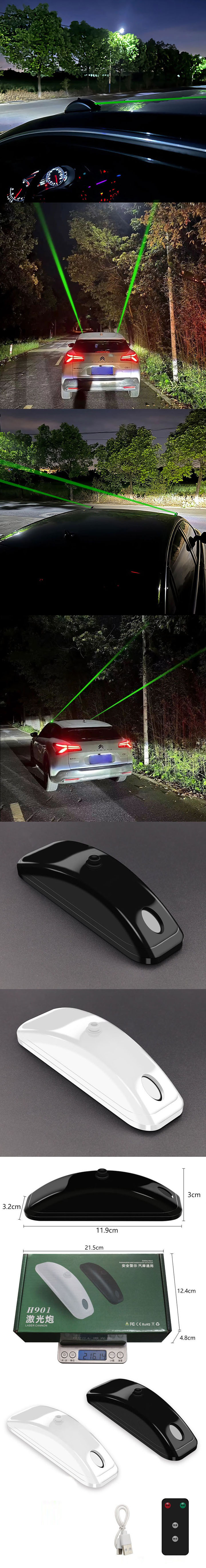 Groene laser om kop-staartbotsingen te voorkomen