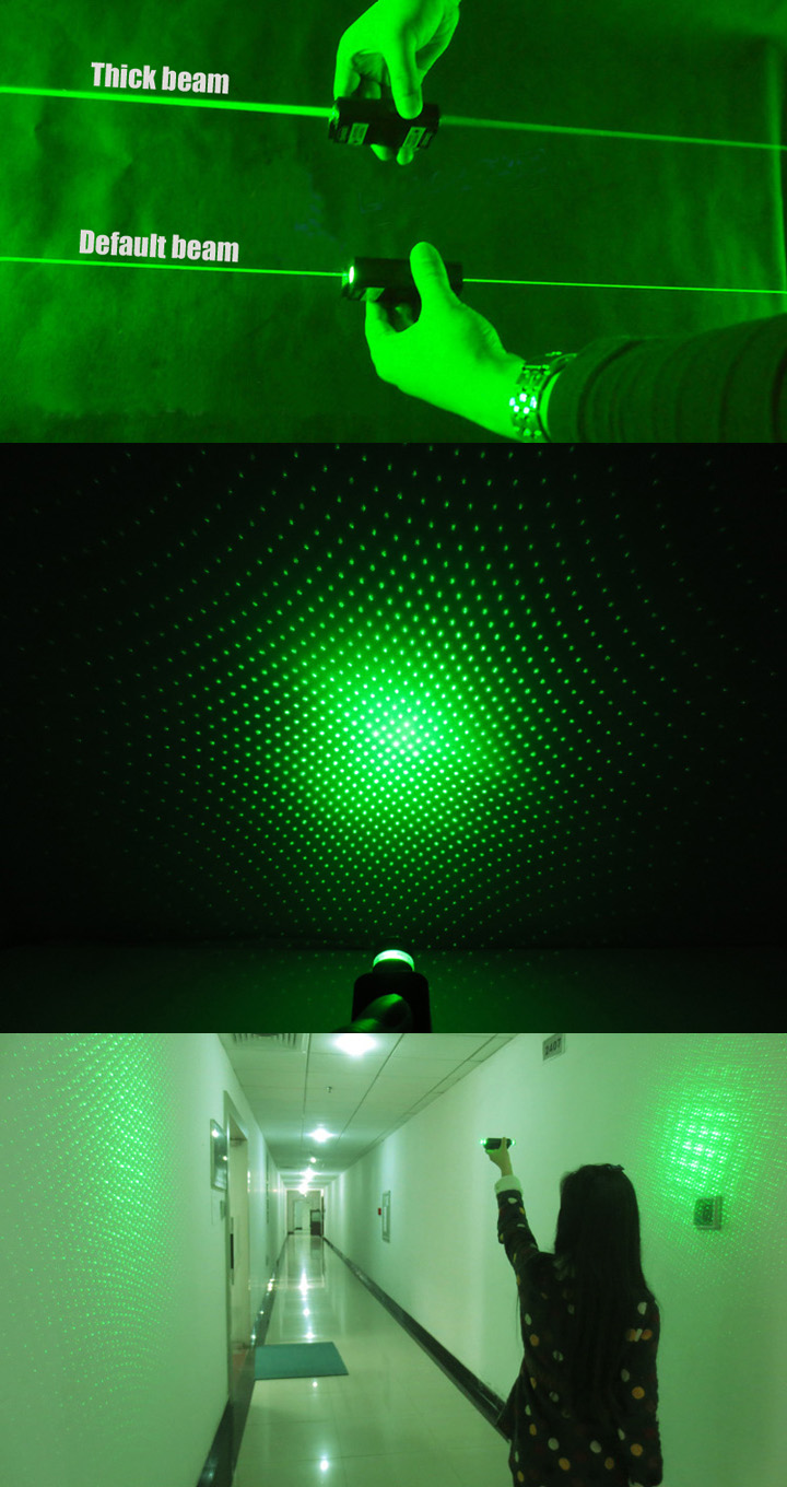 dubbele straal groene laser