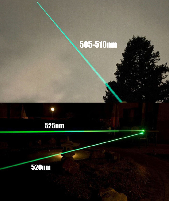 groene laserpointer 505nm / 520nm / 525nm