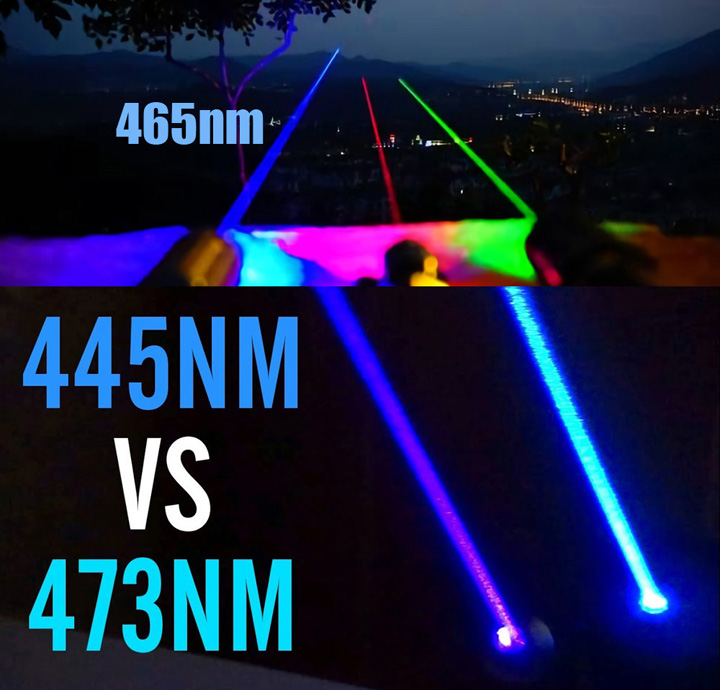 465 nm / 473 nm laserpen