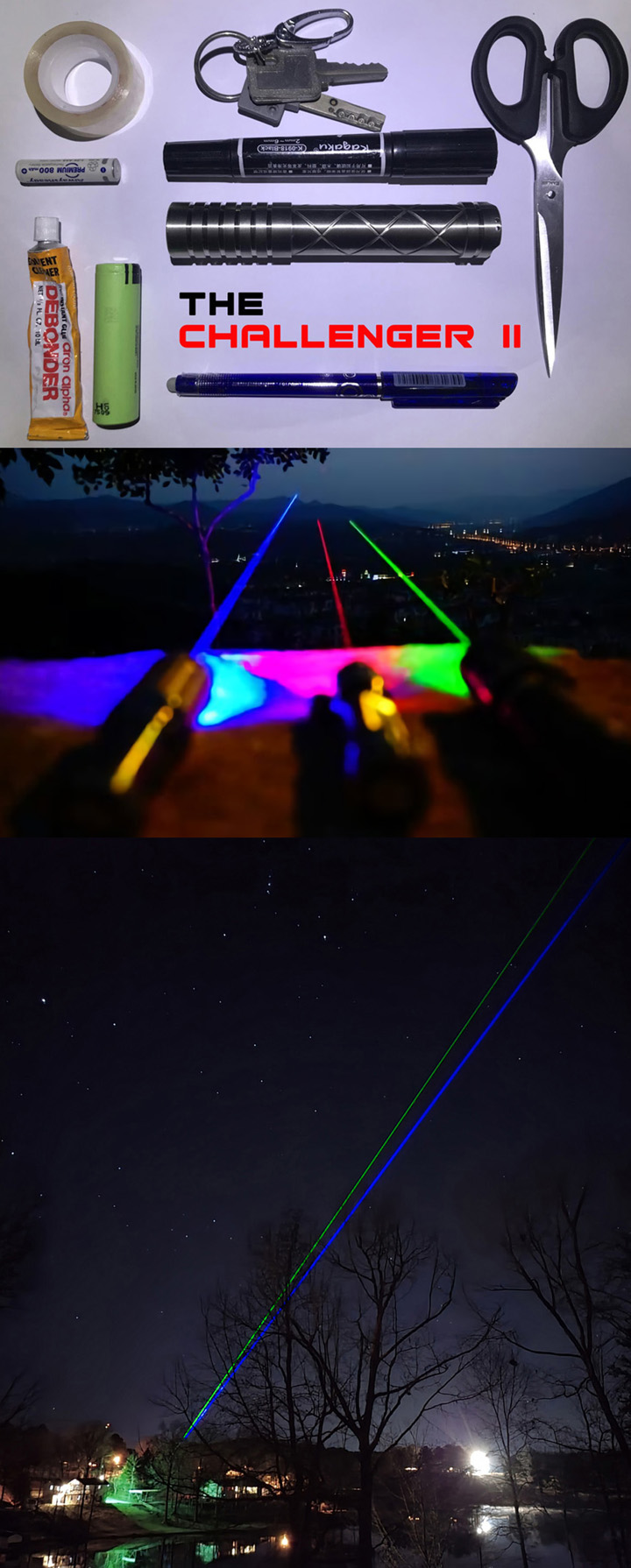Blauwe Laser Pointer 445nm/455nm