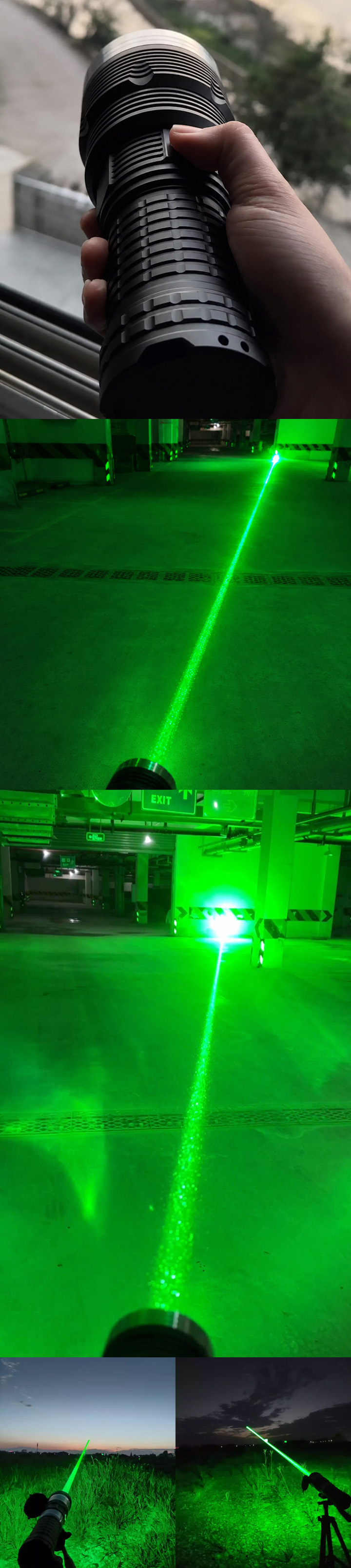 Krachtigste groene laserpointer ter wereld