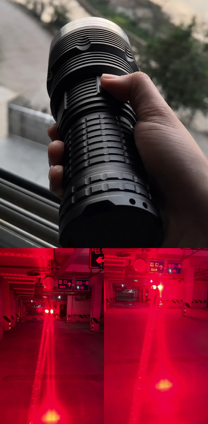 Krachtigste rode laserpointer ter wereld