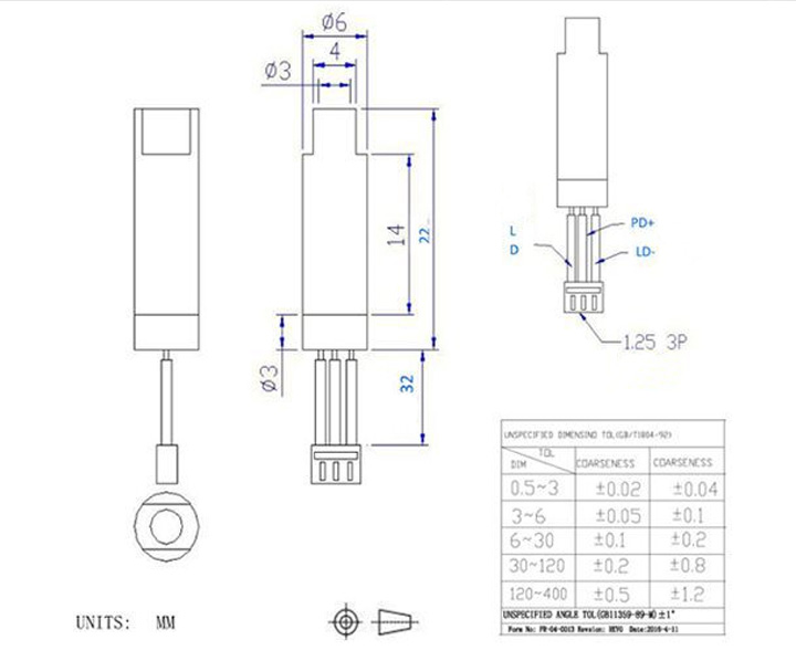 780nm infrarood lasermodule